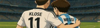 Animated picture of Miroslav Klose and Lionel Messi